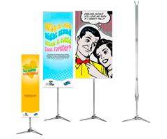 9400341 Expolinc 1601/850 Expolinc Pole System 850 mm bredde inkludert trykt banner